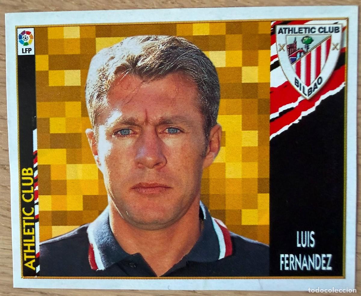 Cromos de F&uacute;tbol: LUIS FERNANDEZ ENTRENADOR ATHLETIC BILBAO 97 98 1997 1998 LIGA EDICIONES ESTE RECORTADO STICKER