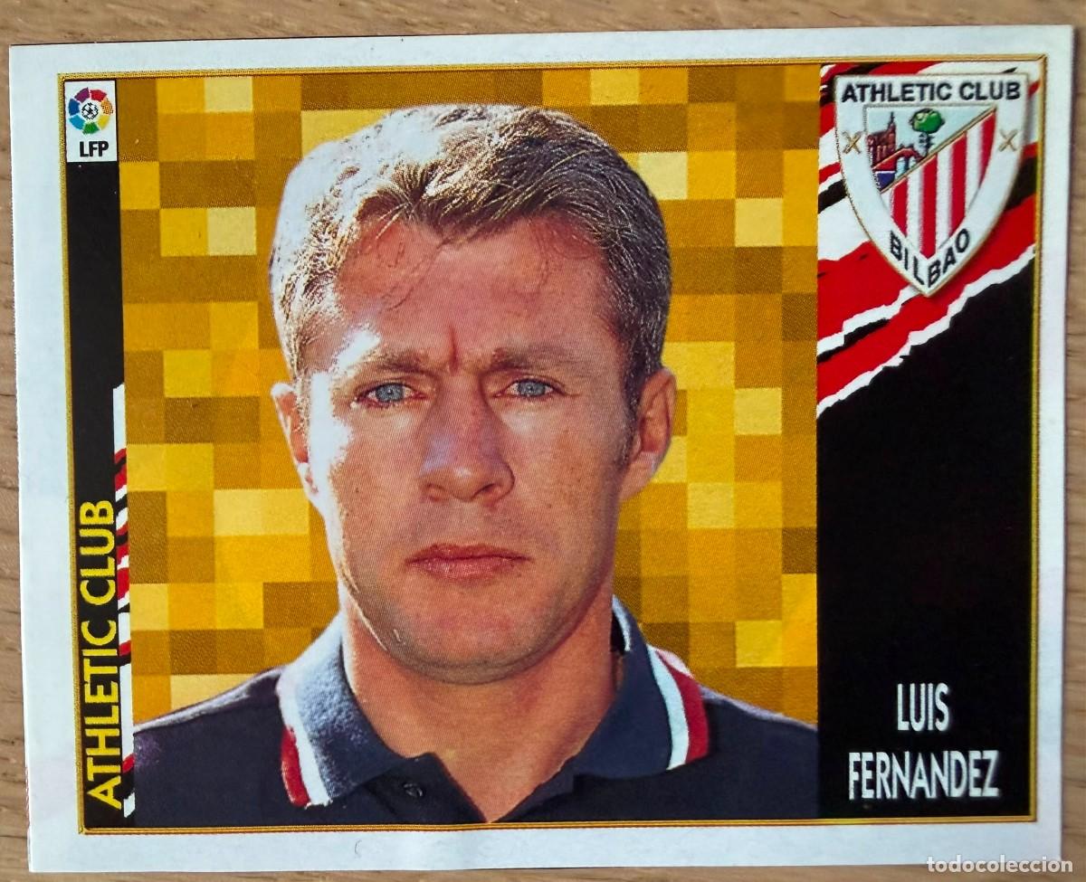Cromos de F&uacute;tbol: LUIS FERNANDEZ ENTRENADOR ATHLETIC BILBAO 97 98 1997 1998 LIGA EDICIONES ESTE RECORTADO STICKER