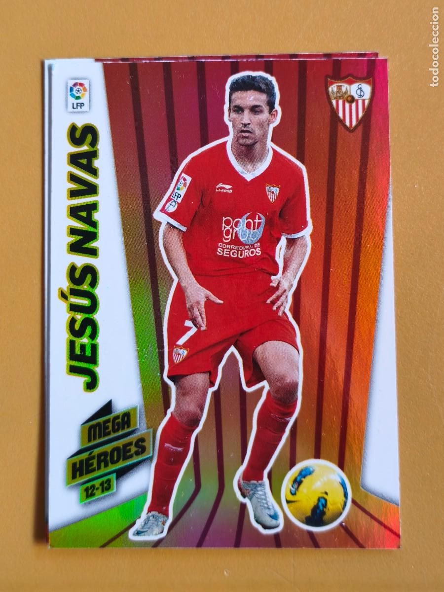 Football Stickers: jesus navas, 2012 13 mega heroes