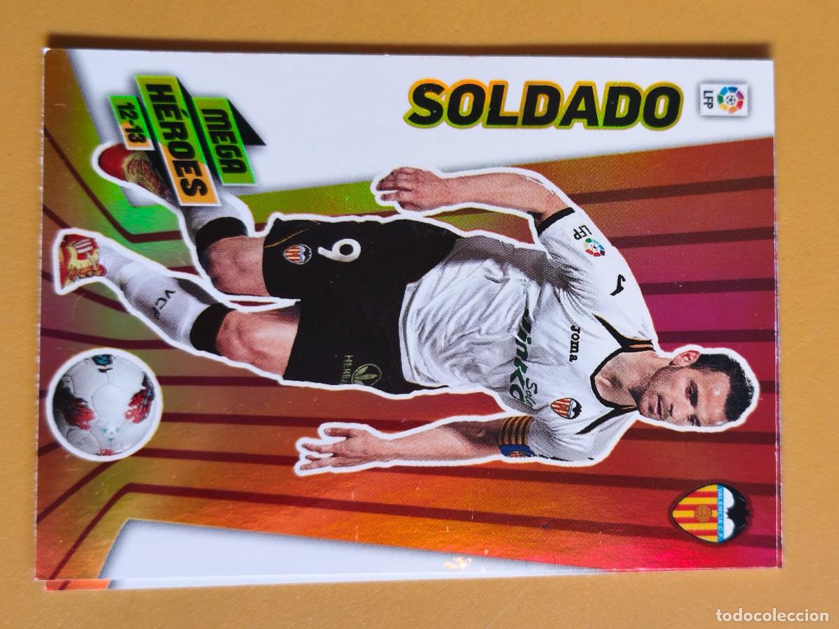 Cromos de F&uacute;tbol: soldado, 2012 13 mega heroes