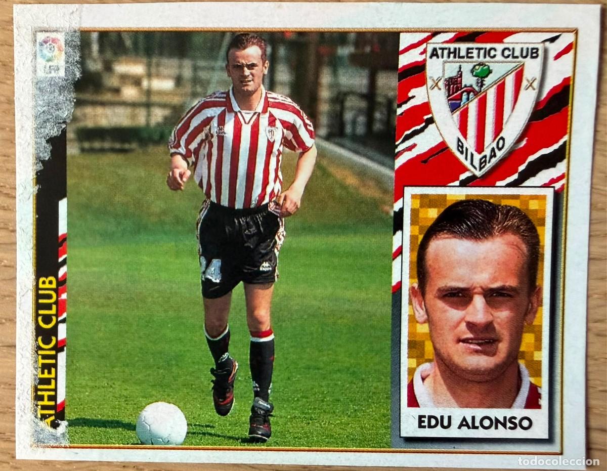 Figurine di Calcio: EDU ALONSO ATHLETIC BILBAO 97 98 1997 1998 LIGA EDICIONES ESTE RECORTADO STICKER