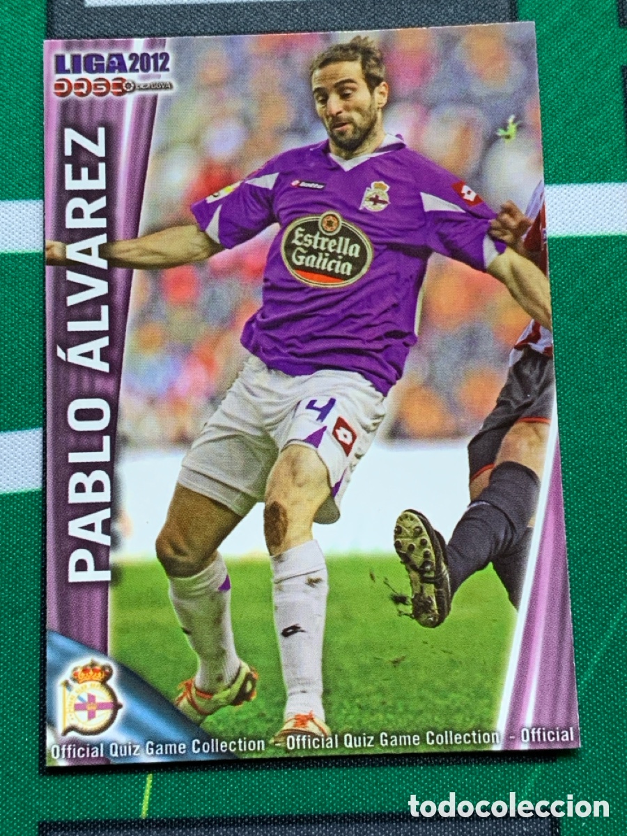 Figurine di Calcio: 1202 Pablo &Aacute;lvarez Deportivo Base card FICHAS LIGA MUNDICROMO 2011 2012 11 12