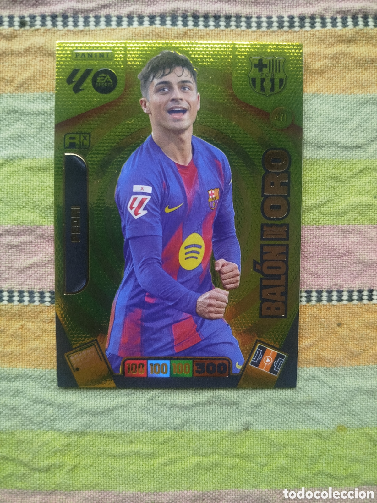 Figurine di Calcio: Bal&oacute;n de oro 471 Pedri Barcelona Adrenalyn 25-26