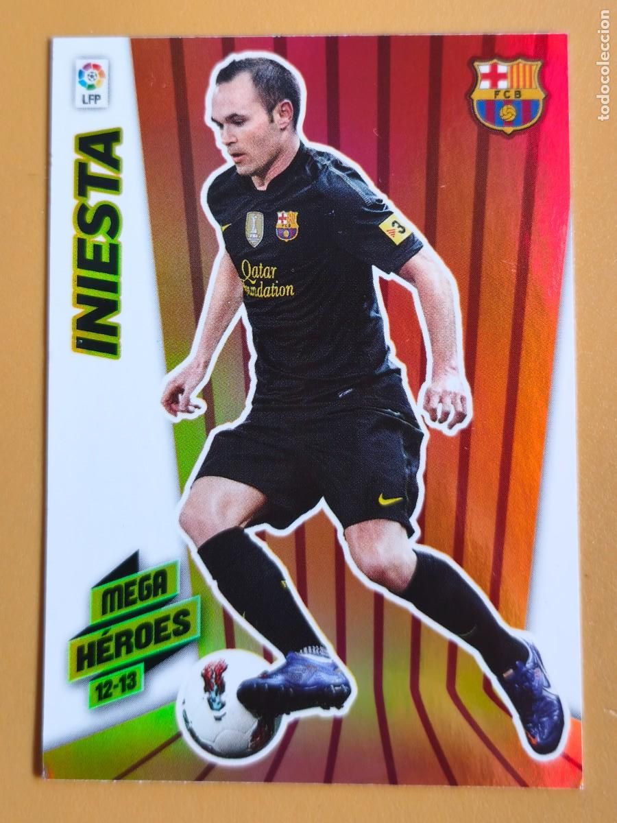 Figurine di Calcio: iniesta, 2012 13 mega heroes