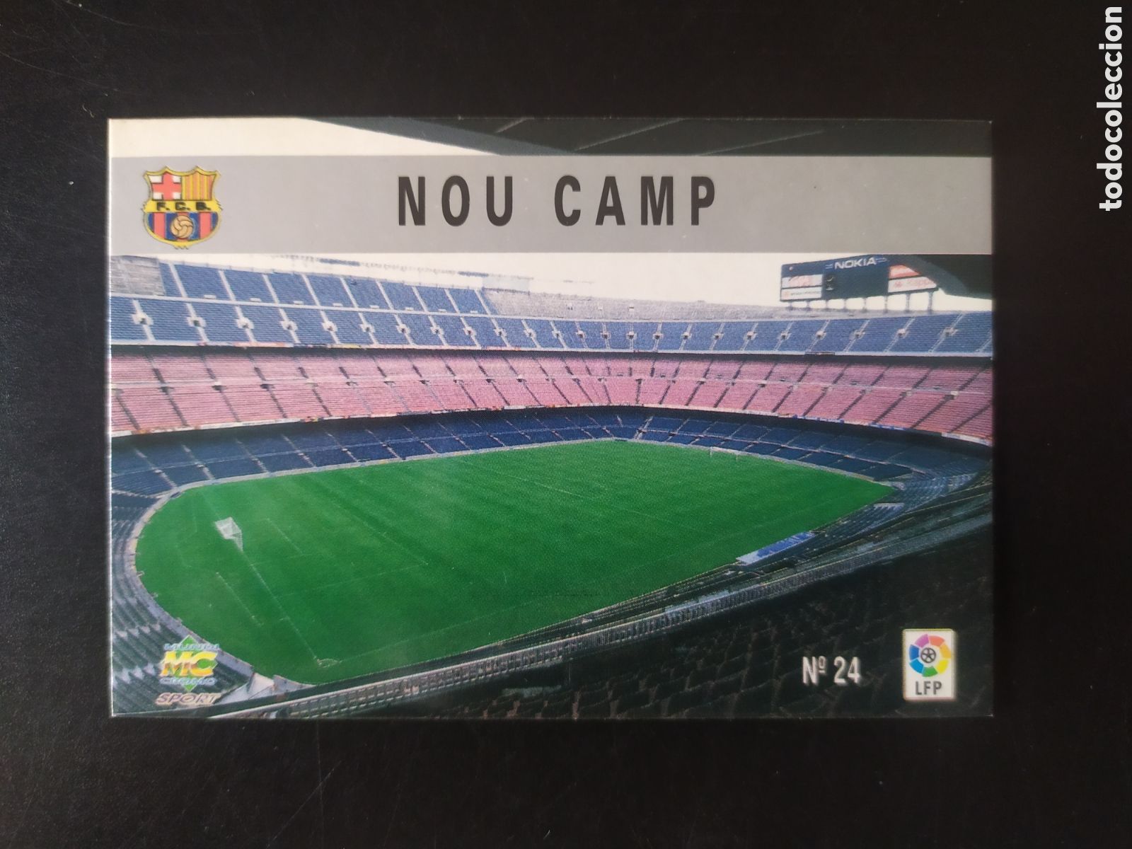 Figurine di Calcio: Mundicromo fichas Liga 1997 1998 97 98 estadio Nou Camp n&deg; 24 Barcelona