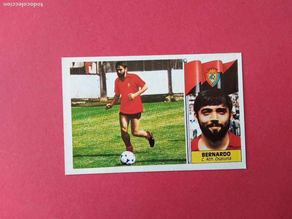 Figurine di Calcio: EDICIONES ESTE LIGA 86 87 1986 1987 CROMO DESPEGADO FICHAJE N&ordm; 10 BERNARDO OSASUNA