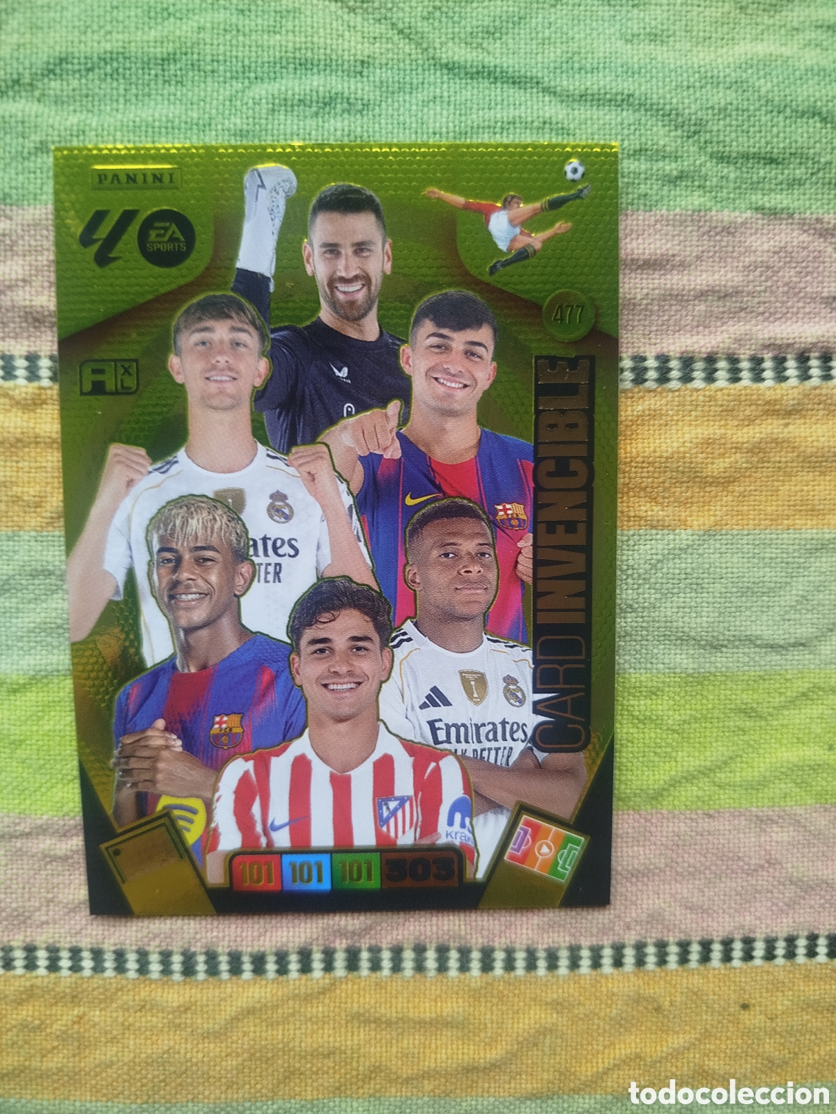 Cromos de F&uacute;tbol: Card Invencible Adrenalyn 25-26 Lamine,Mbappe,Juli&aacute;n,Unai Simon