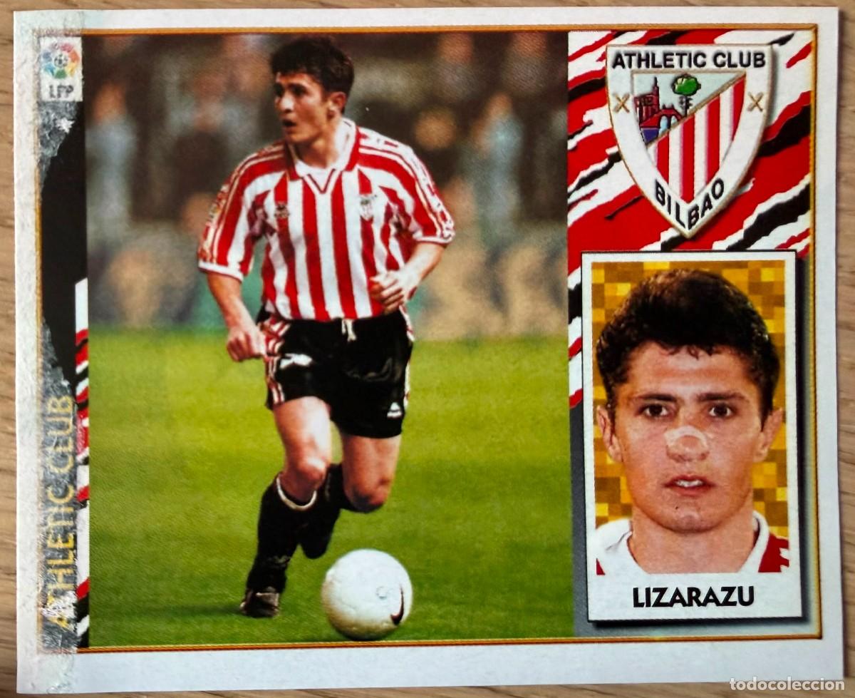 Cromos de F&uacute;tbol: LIZARAZU BAJA ATHLETIC BILBAO 97 98 1997 1998 LIGA EDICIONES ESTE RECORTADO STICKER