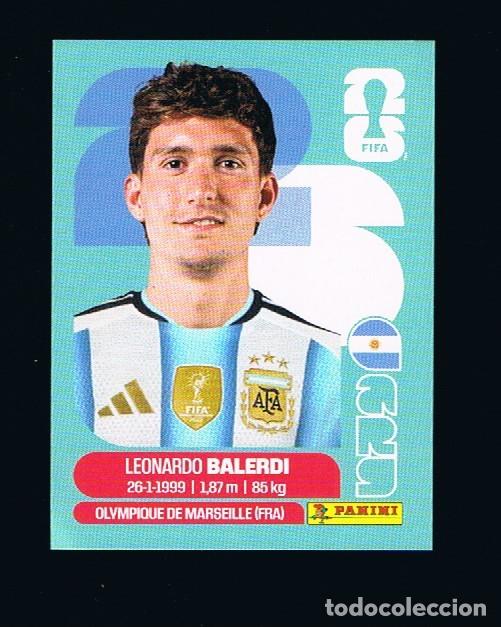 Cromos de F&uacute;tbol: STICKER FIFA WORLD CUP 2026 ARG N&ordm; 7 LEONARDO BALERDI ARGENTINA