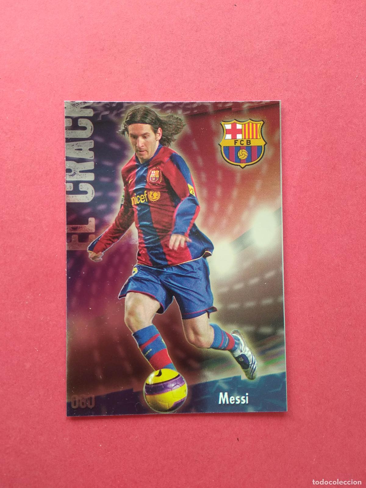 Cromos de F&uacute;tbol: MUNDICROMO MC LAS FICHAS DE LA LIGA 08 09 2008 2009 N&ordm; 80 MESSI BARCELONA 080 BRILLO LISO