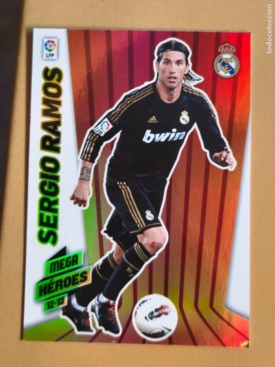 Cromos de F&uacute;tbol: sergio ramos, 2012 13 mega heroes