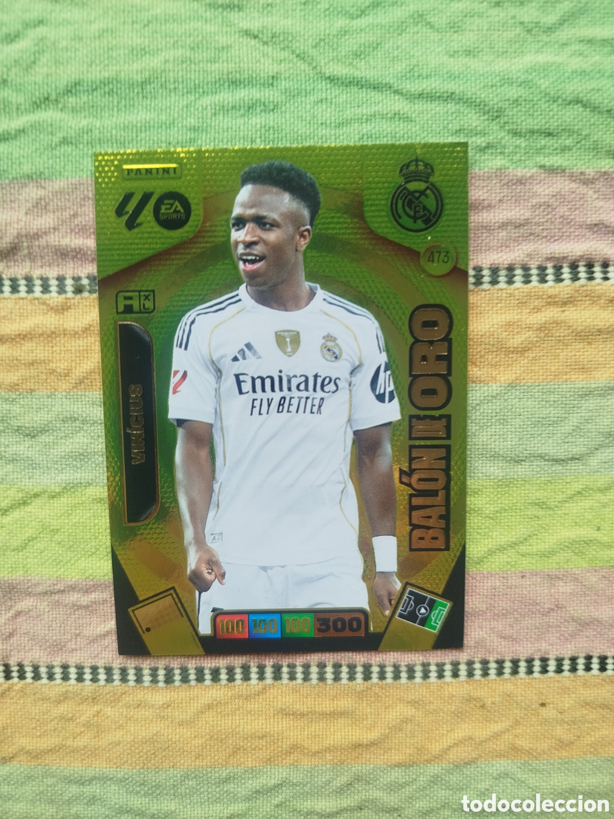 Cromos de F&uacute;tbol: Bal&oacute;n de Oro Vinicius Adrenalyn 25-26