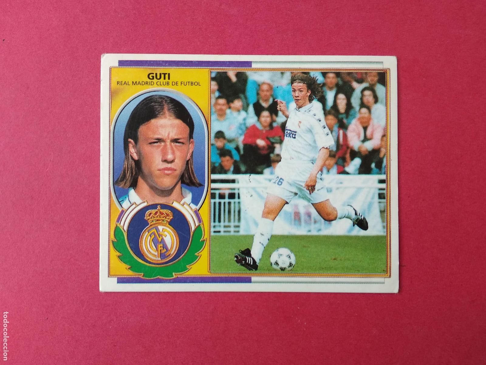Cromos de F&uacute;tbol: EDICIONES ESTE LIGA 96 97 1996 1997 CROMO NUNCA PEGADO REAL MADRID , GUTI