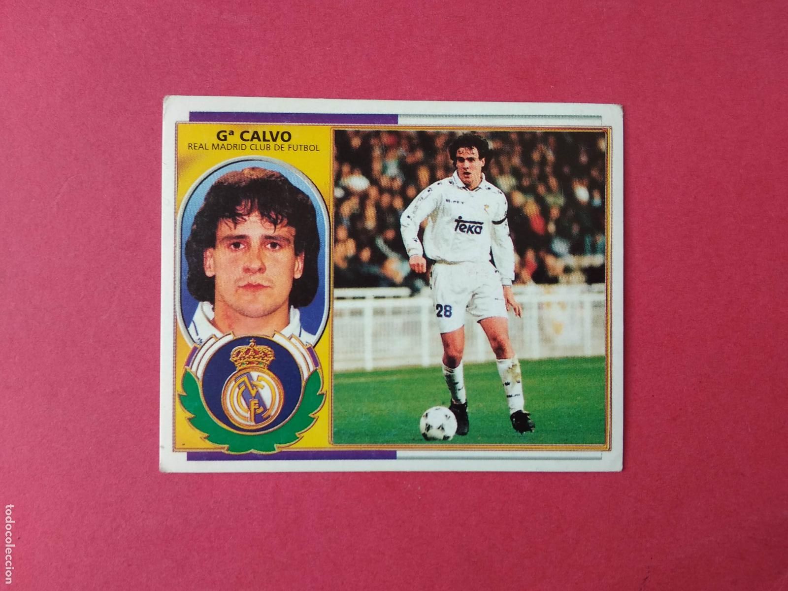 Cromos de F&uacute;tbol: EDICIONES ESTE LIGA 96 97 1996 1997 CROMO NUNCA PEGADO REAL MADRID , GARCIA CALVO