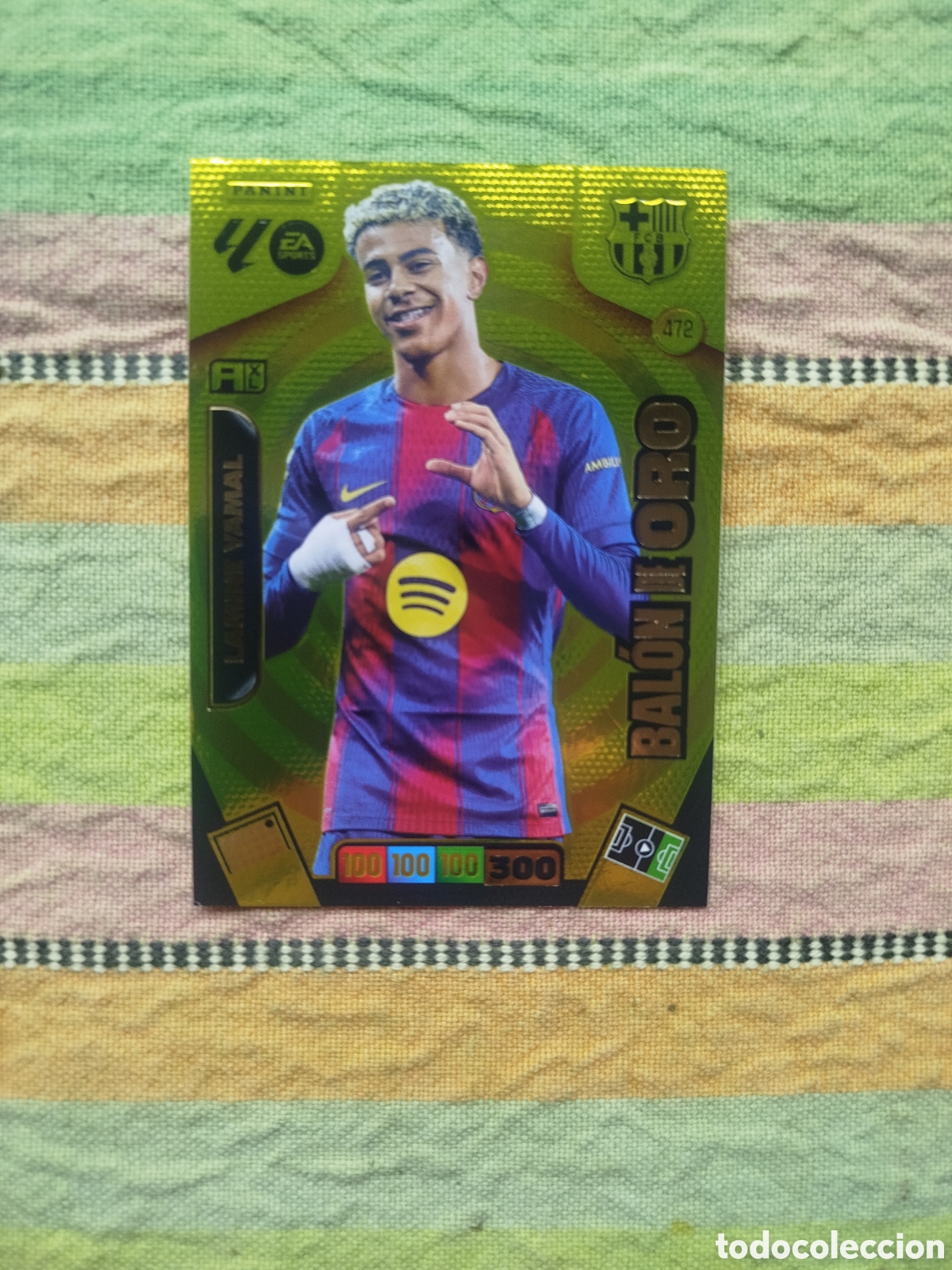 Cromos de F&uacute;tbol: Bal&oacute;n de Oro Lamine Yamal Adrenalyn 25-26