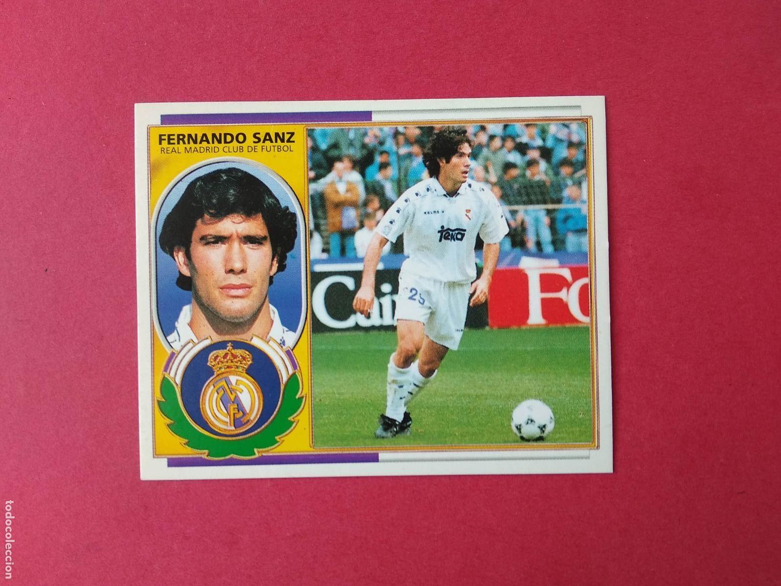 Cromos de F&uacute;tbol: EDICIONES ESTE LIGA 96 97 1996 1997 CROMO NUNCA PEGADO REAL MADRID , FERNANDO SANZ