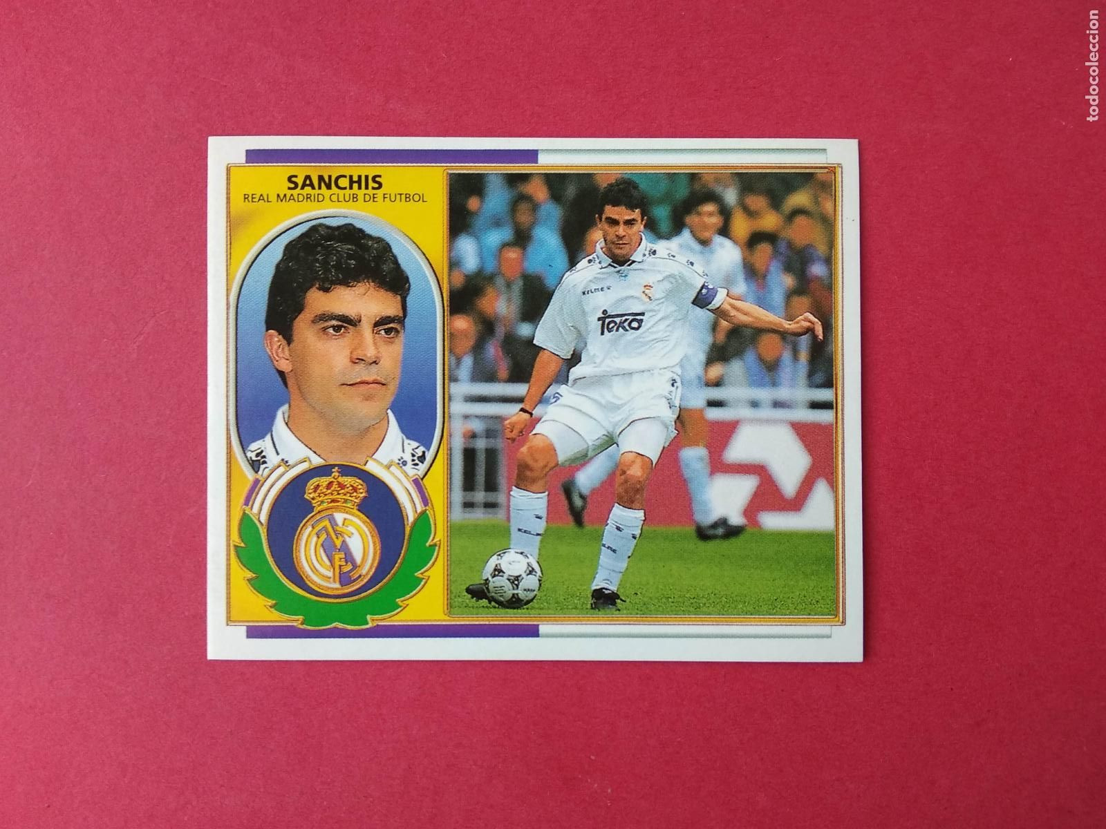 Cromos de F&uacute;tbol: EDICIONES ESTE LIGA 96 97 1996 1997 CROMO NUNCA PEGADO REAL MADRID , SANCHIS