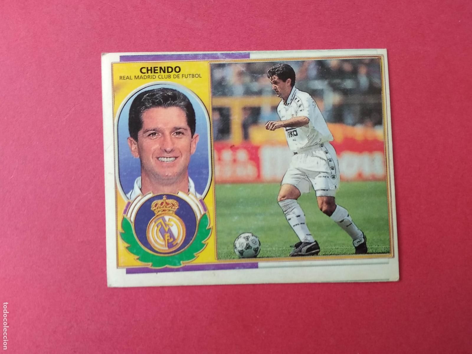 Cromos de F&uacute;tbol: EDICIONES ESTE LIGA 96 97 1996 1997 CROMO NUNCA PEGADO REAL MADRID , CHENDO