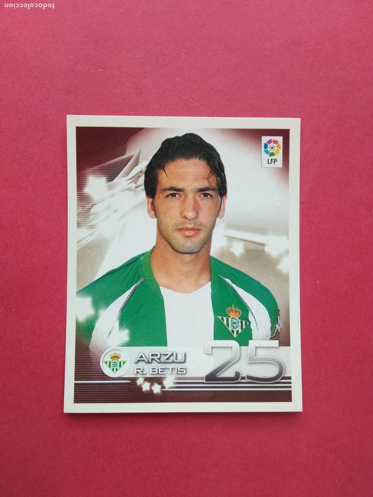Cromos de F&uacute;tbol: PANINI SUPERLIGA DE ESTRELLAS 2002 2003 LIGA 02 03 CROMO NUNCA PEGADO BETIS N&ordm; 124 ARZU
