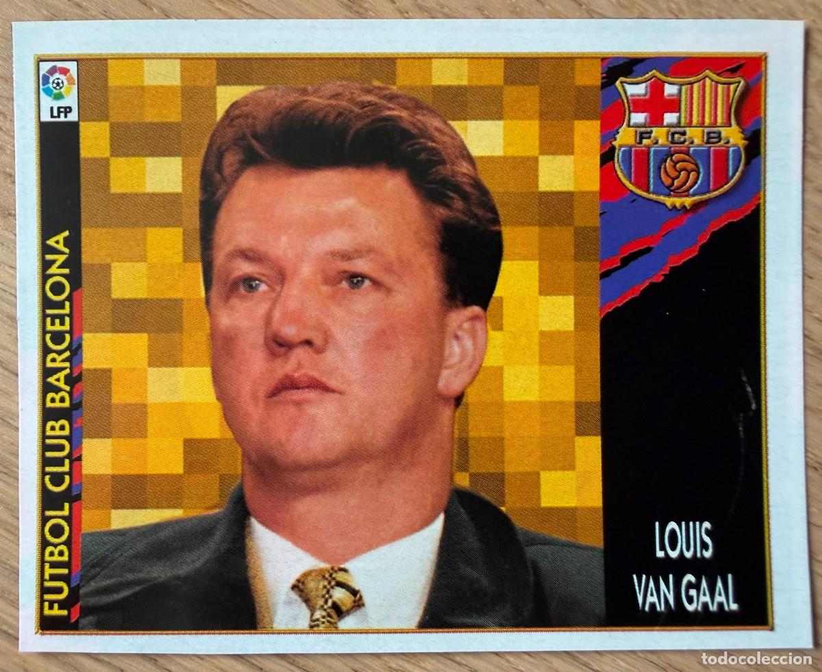 Cromos de F&uacute;tbol: LOUIS VAN GAAL COLOCA ENTRENADOR BARCELONA 97 98 1997 1998 LIGA EDICIONES ESTE RECORTADO STICKER