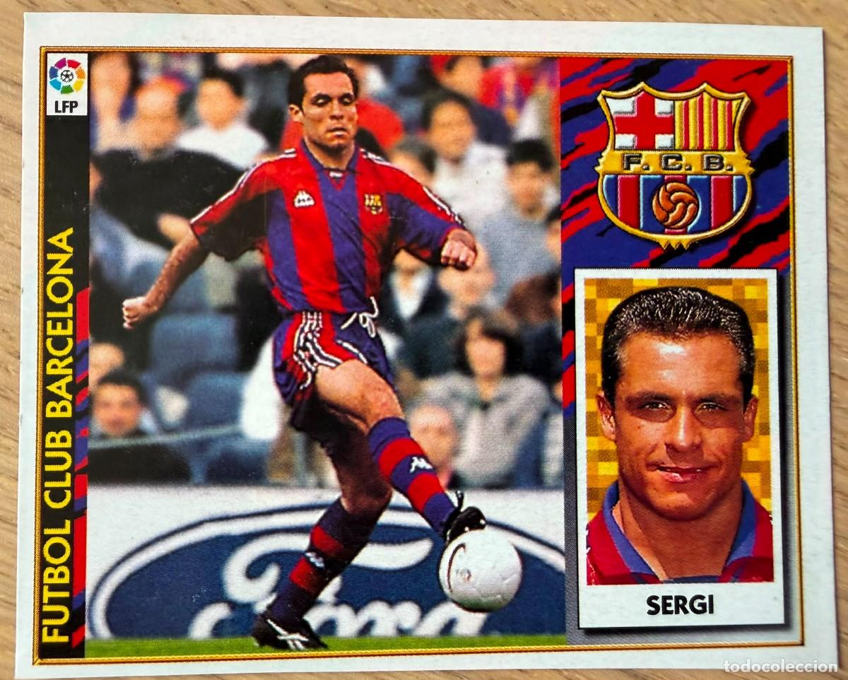Figurine di Calcio: SERGI BARCELONA 97 98 1997 1998 LIGA EDICIONES ESTE RECORTADO STICKER
