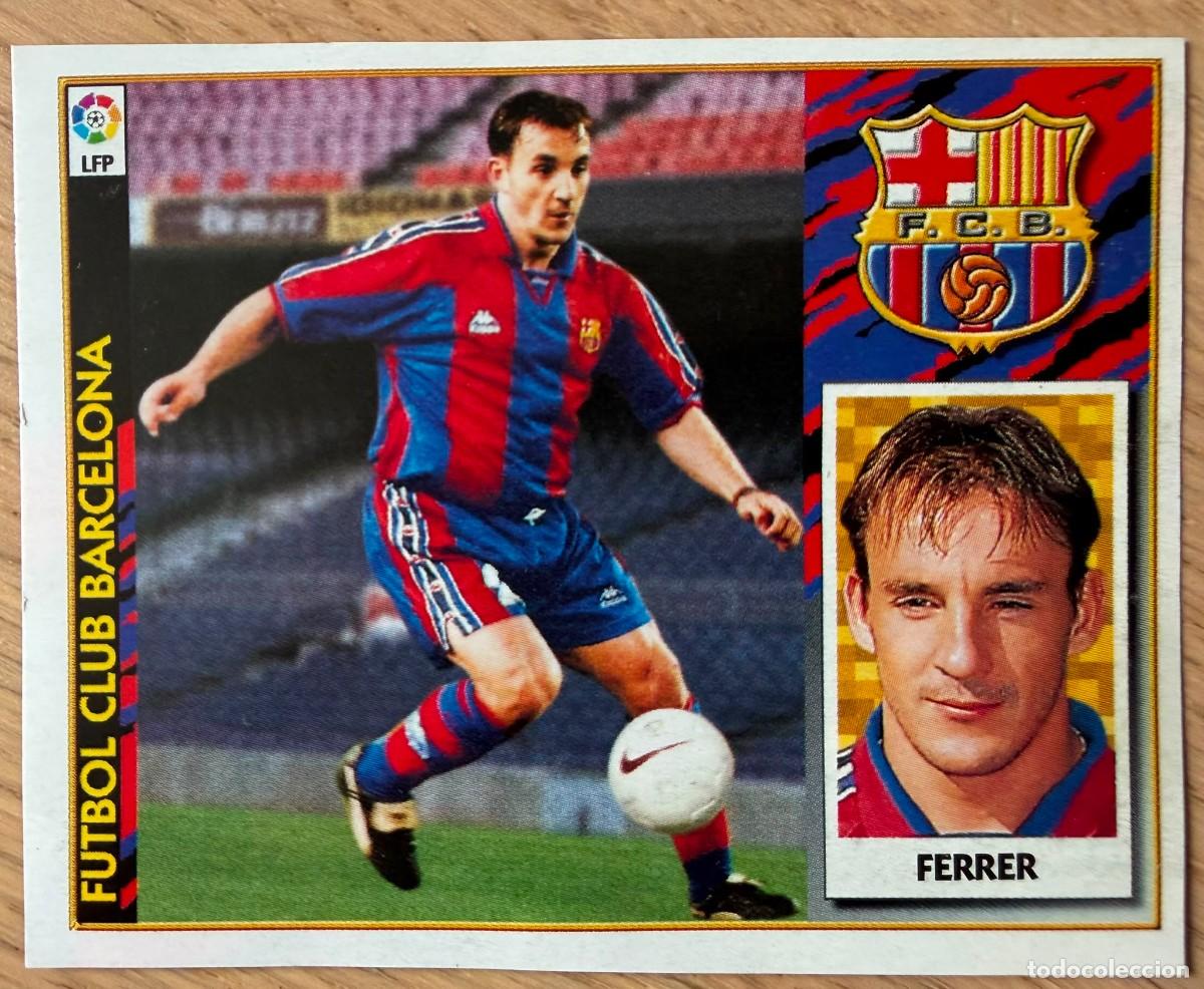 Figurine di Calcio: FERRER BARCELONA 97 98 1997 1998 LIGA EDICIONES ESTE RECORTADO STICKER