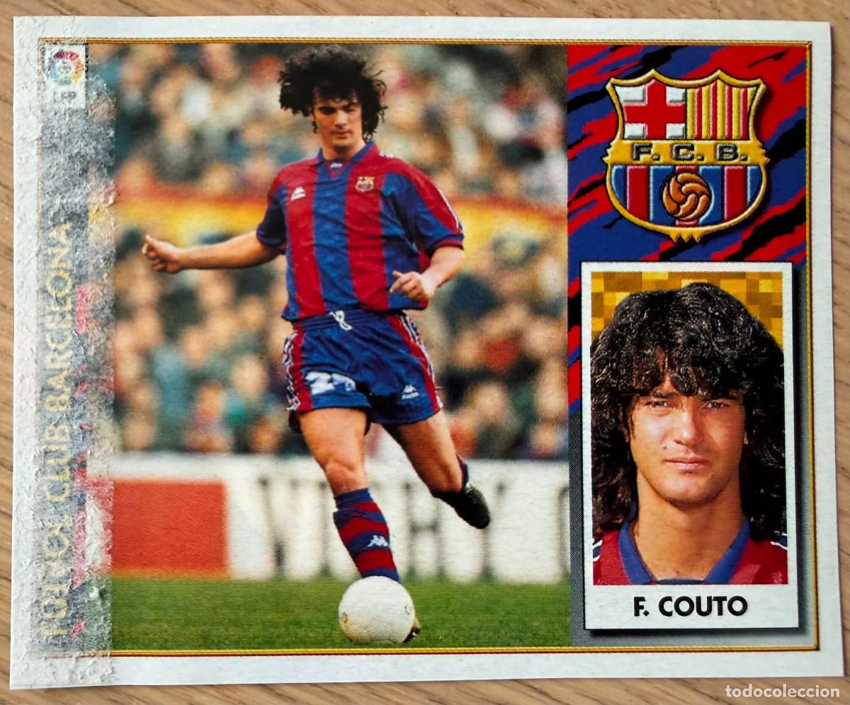 Figurine di Calcio: FERNANDO COUTO BARCELONA 97 98 1997 1998 LIGA EDICIONES ESTE RECORTADO STICKER
