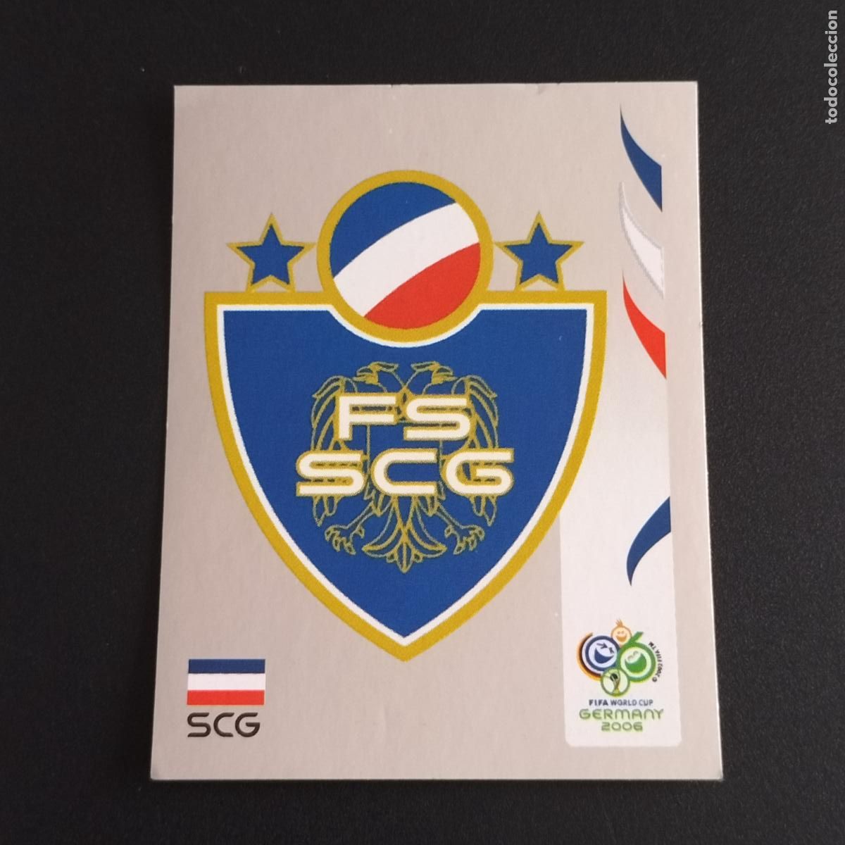 Cromos de F&uacute;tbol: 208 ESCUDO LOGO SERBIA MONTENEGRO CROMOS ALBUM FIFA WORLD CUP GERMANY 2006 MUNDIAL ALEMANIA PANINI