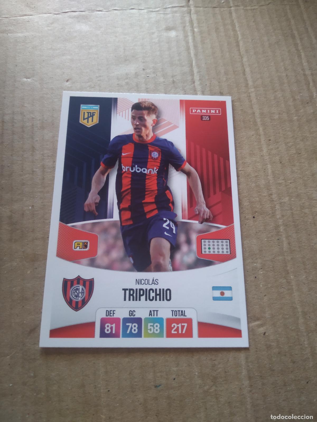 Cromos de F&uacute;tbol: 335 NICOLAS TRIPICHIO SAN LORENZO CROMO FUTBOL ARGENTINO PANINI LIGA ARGENTINA 2024 ADRENALYN