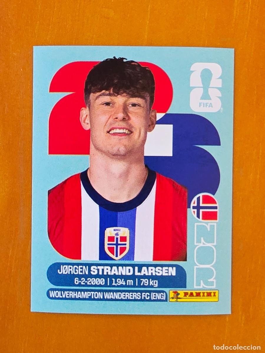 Cromos de F&uacute;tbol: NOR 18 J&oslash;rgen Strand Larsen, Noruega, Panini FIFA World Cup Mundial 2026 Sticker