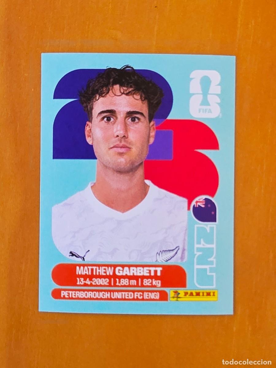 Figurine di Calcio: NZL 14 Matthew Garbett, Nueva Zelanda, Panini FIFA World Cup Mundial 2026 Sticker