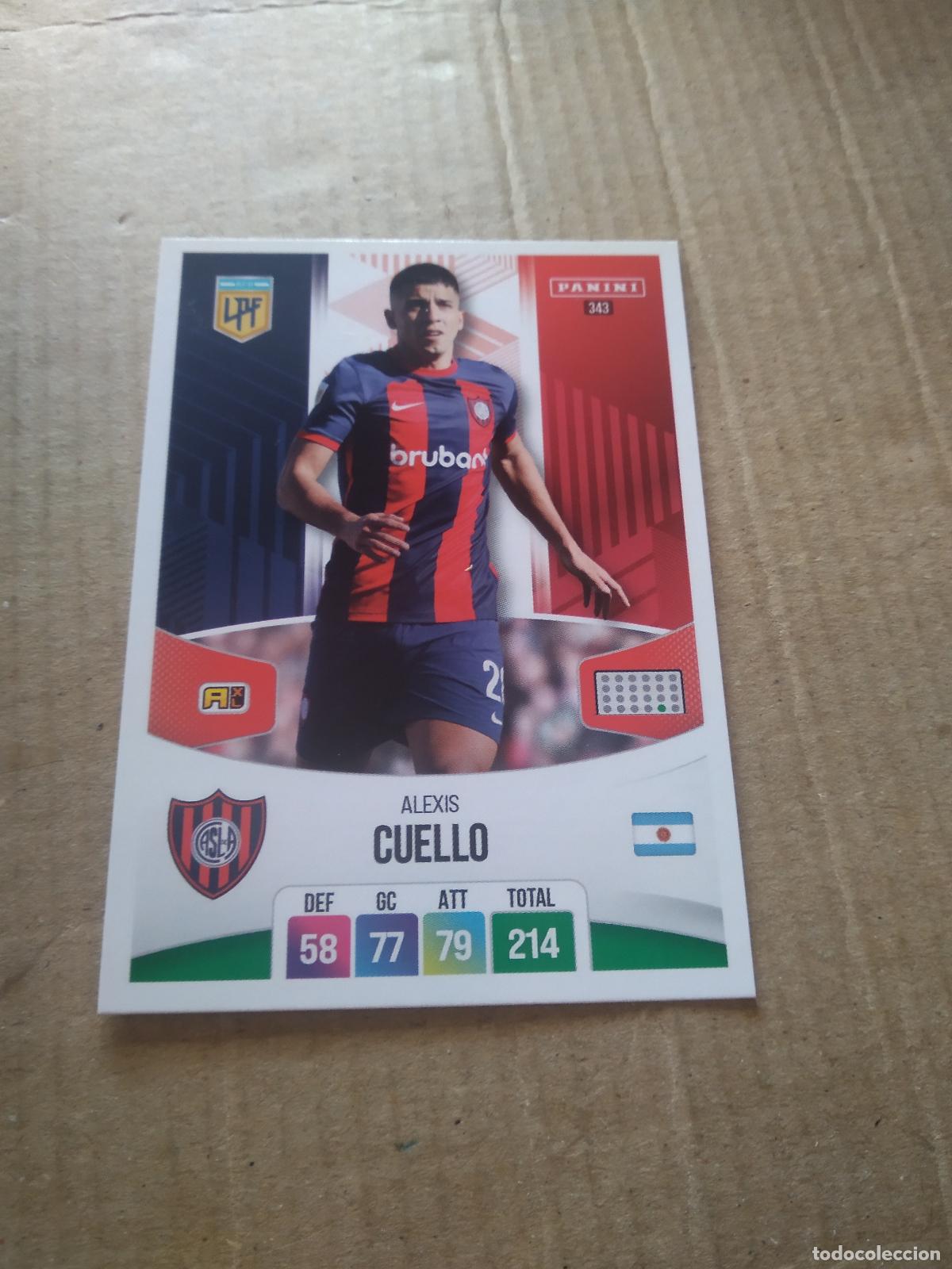 Figurine di Calcio: 343 ALEXIS CUELLO SAN LORENZO CROMO FUTBOL ARGENTINO PANINI LIGA ARGENTINA 2024 ADRENALYN