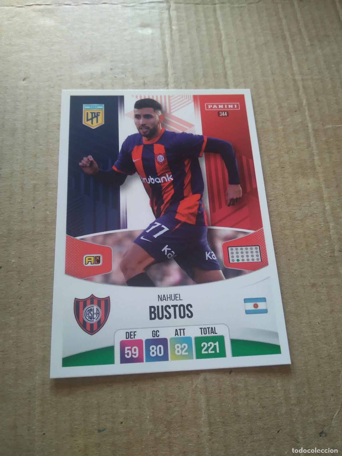 Cromos de Futebol: 344 NAHUEL BUSTOS SAN LORENZO CROMO FUTBOL ARGENTINO PANINI LIGA ARGENTINA 2024 ADRENALYN