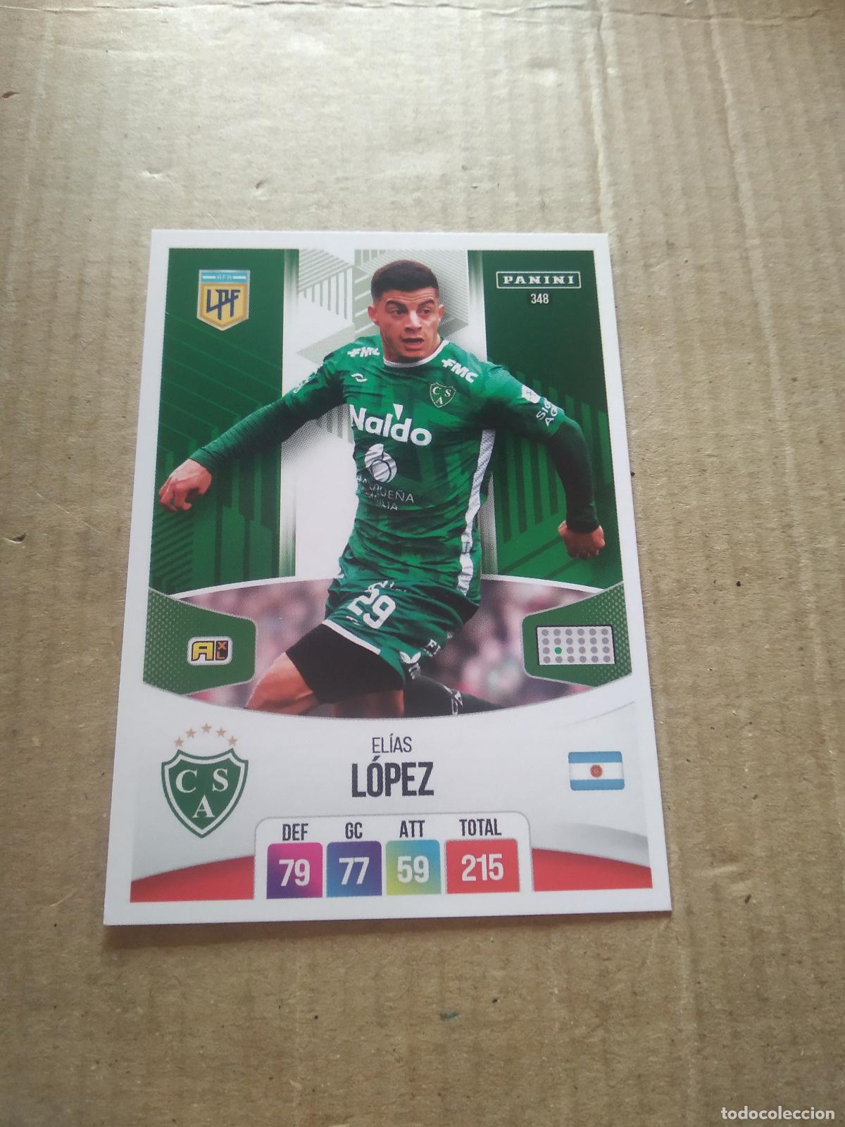Cromos de F&uacute;tbol: 348 ELIAS LOPEZ SARMIENTO CROMO FUTBOL ARGENTINO PANINI LIGA ARGENTINA 2024 ADRENALYN