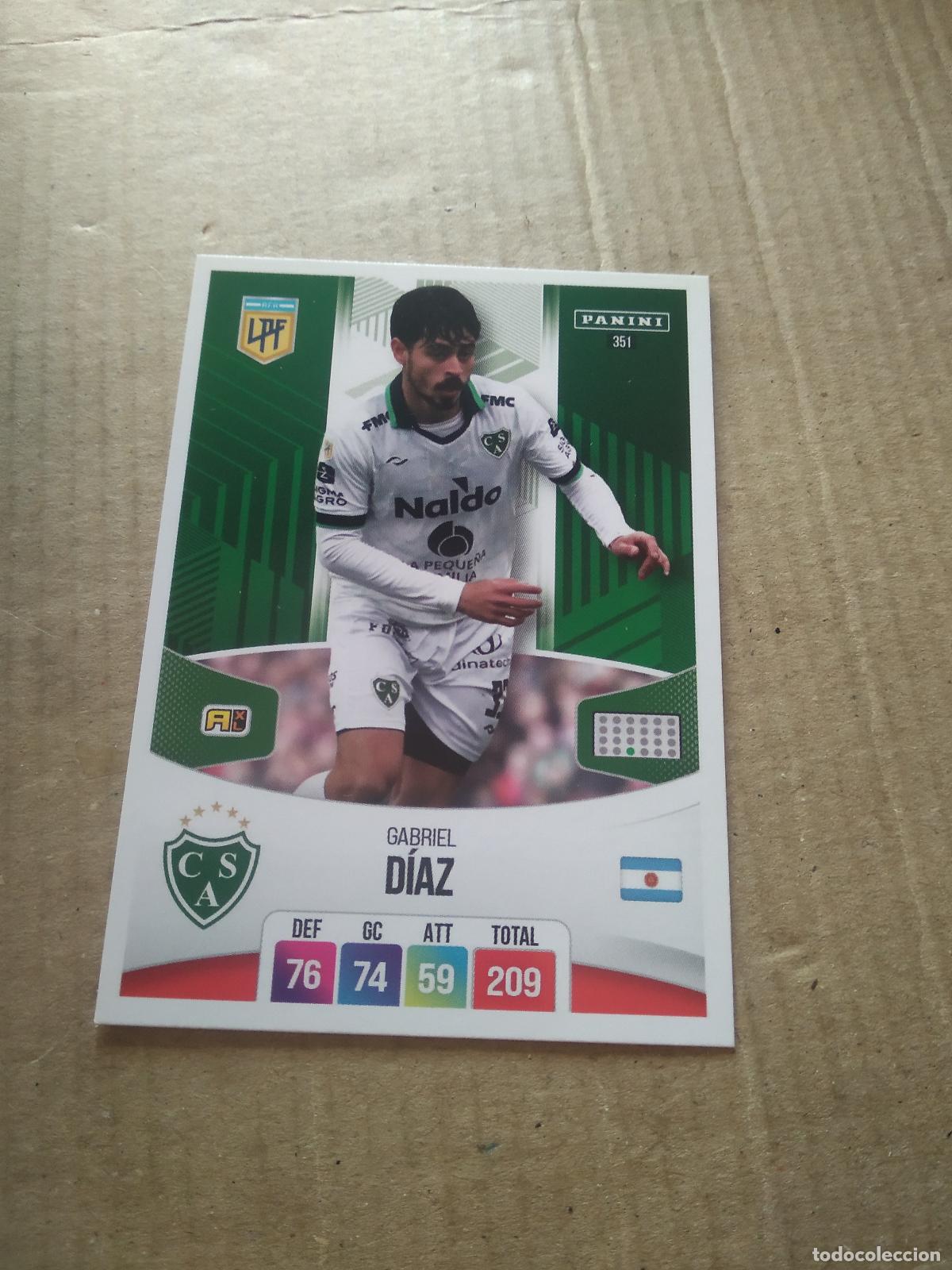 Cromos de F&uacute;tbol: 351 GABRIEL DIAZ SARMIENTO CROMO FUTBOL ARGENTINO PANINI LIGA ARGENTINA 2024 ADRENALYN