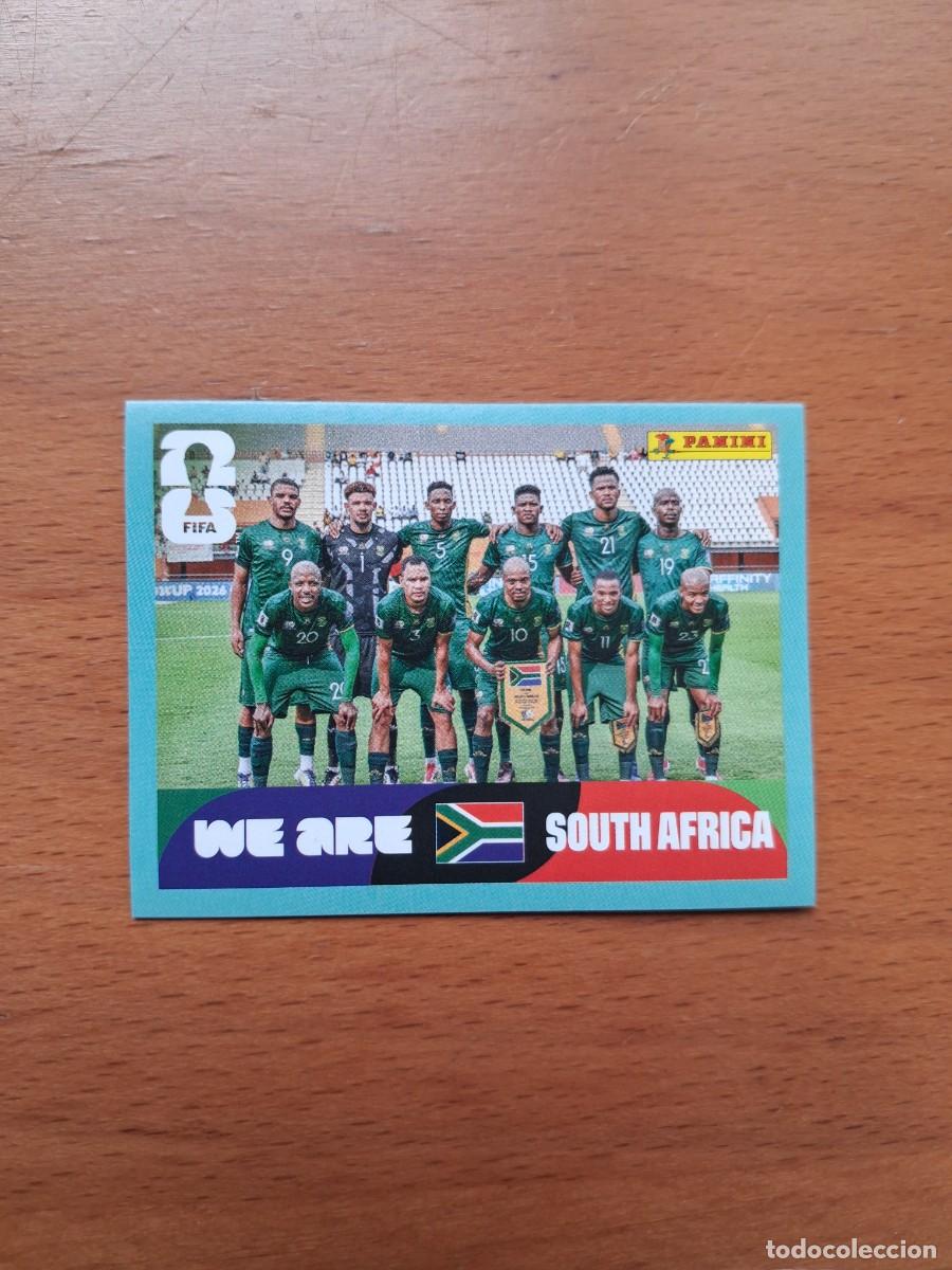 Cromos de F&uacute;tbol: Fifa World Cup 26 Mundial 2026 RSA 13 Sudafrica Foto de Equipo Plantilla Alineaci&oacute;n