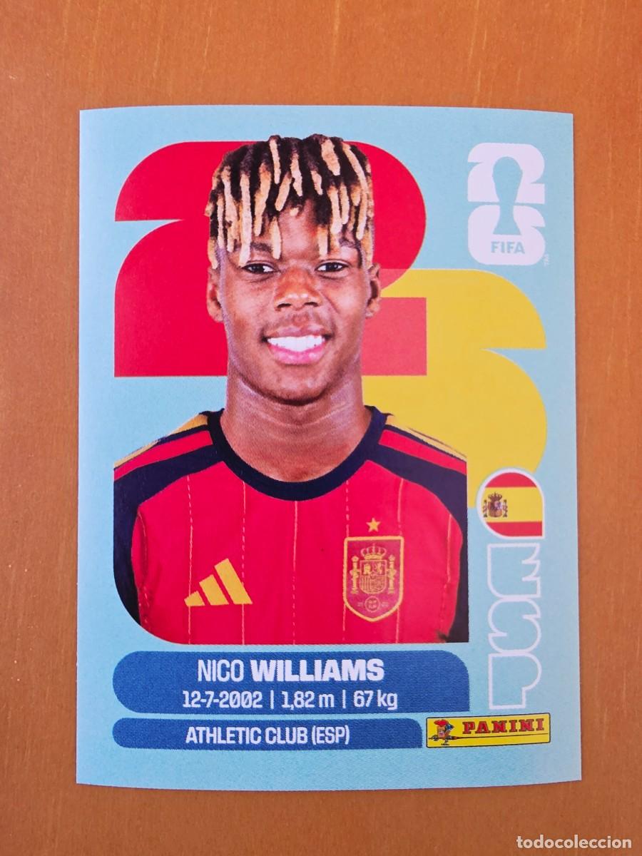 Cromos de F&uacute;tbol: ESP 17 Nico Williams, Espa&ntilde;a, Panini FIFA World Cup Mundial 2026 Sticker