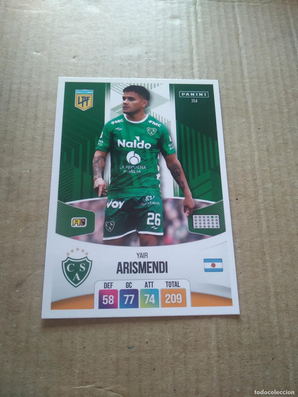 Cromos de F&uacute;tbol: 354 YAIR ARISMENDI SARMIENTO CROMO FUTBOL ARGENTINO PANINI LIGA ARGENTINA 2024 ADRENALYN