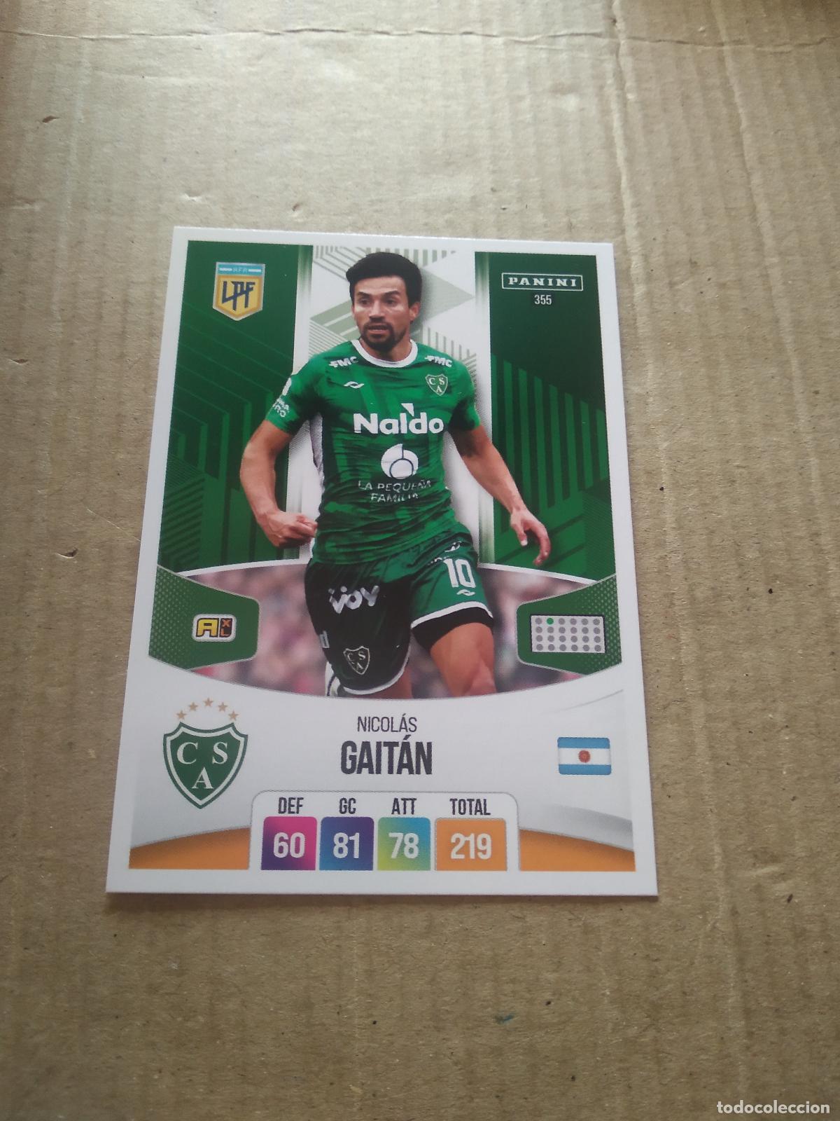 Cromos de F&uacute;tbol: 355 NICOLAS GAITAN SARMIENTO CROMO FUTBOL ARGENTINO PANINI LIGA ARGENTINA 2024 ADRENALYN