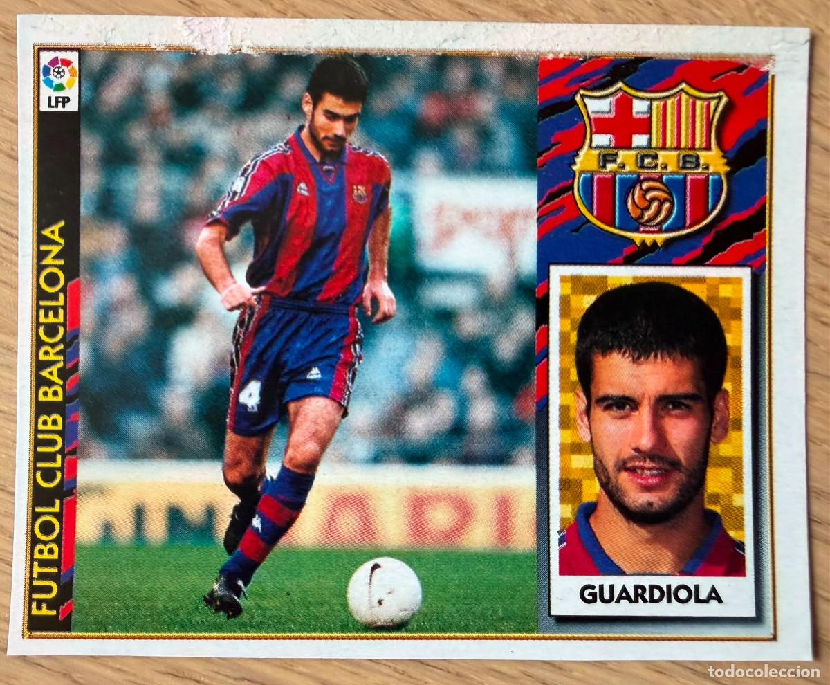 Cromos de F&uacute;tbol: GUARDIOLA BARCELONA 97 98 1997 1998 LIGA EDICIONES ESTE RECORTADO STICKER