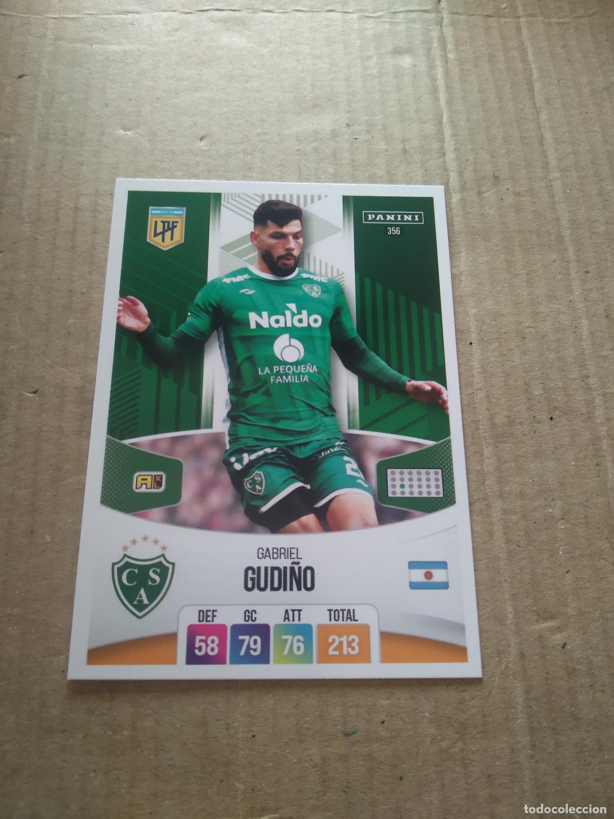 Cromos de F&uacute;tbol: 356 GABRIEL GUDI&Ntilde;O SARMIENTO CROMO FUTBOL ARGENTINO PANINI LIGA ARGENTINA 2024 ADRENALYN