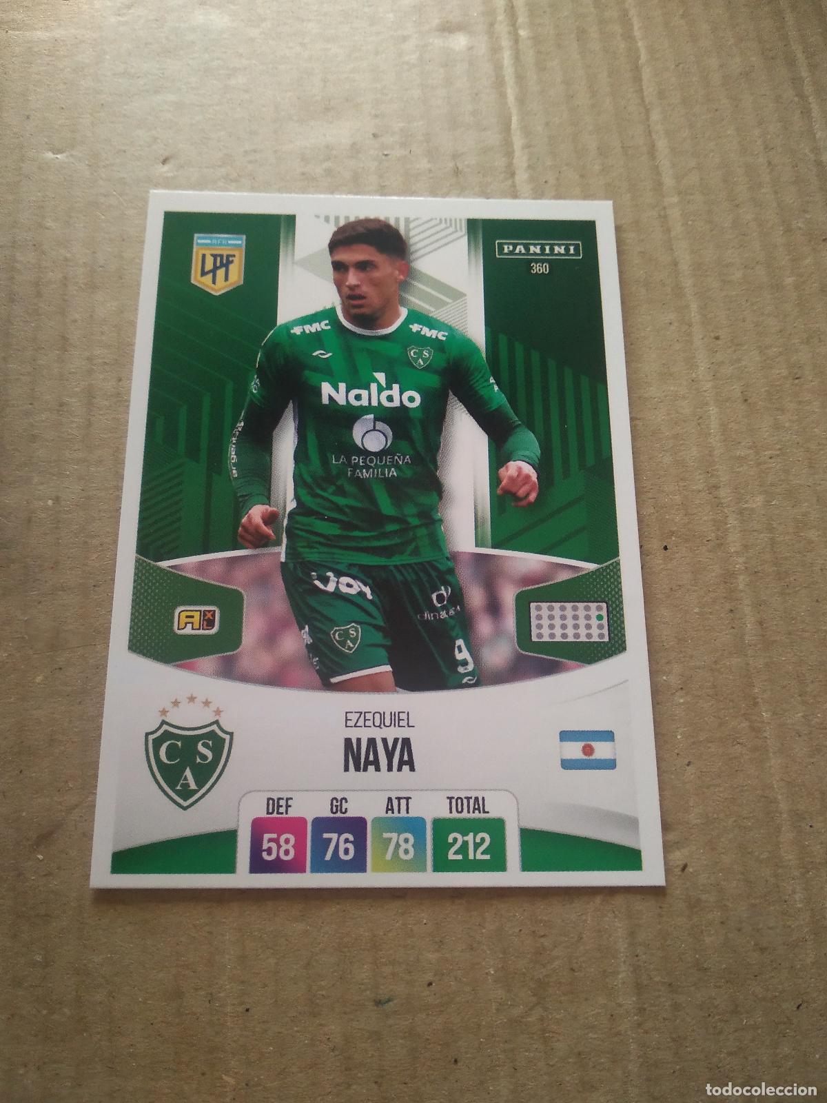 Cromos de F&uacute;tbol: 360 EZEQUIEL NAYA SARMIENTO CROMO FUTBOL ARGENTINO PANINI LIGA ARGENTINA 2024 ADRENALYN