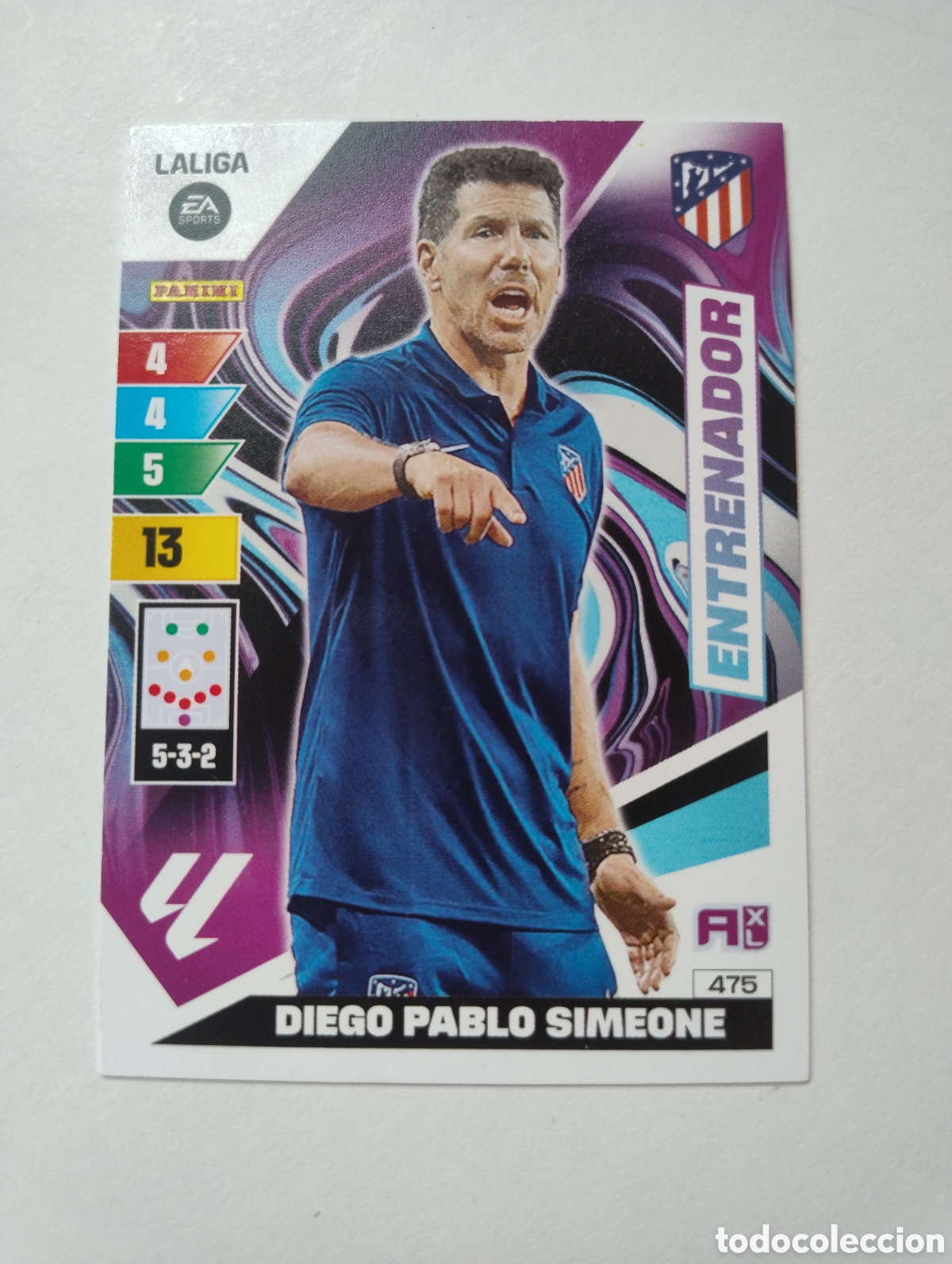 Cromos de F&uacute;tbol: 465 - Simeone - Atl&eacute;tico de Madrid - Adrenalyn XL Liga 2023 - 2024 Entrenador