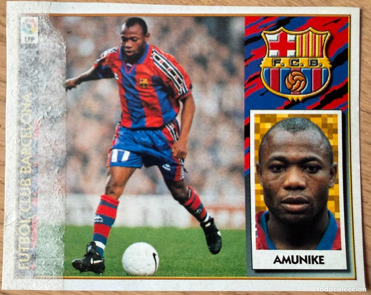 Cromos de F&uacute;tbol: AMUNIKE BARCELONA 97 98 1997 1998 LIGA EDICIONES ESTE RECORTADO STICKER