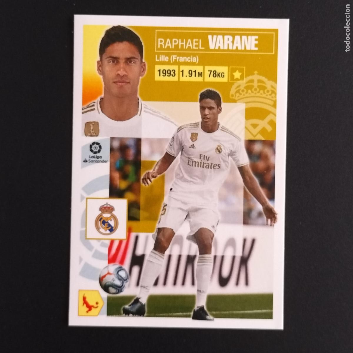 Cromos de F&uacute;tbol: N&ordm; 5 VARANE REAL MADRID CROMOS LALIGA SANTANDER ESTE 2020 2021 20 21 LIGA PANINI