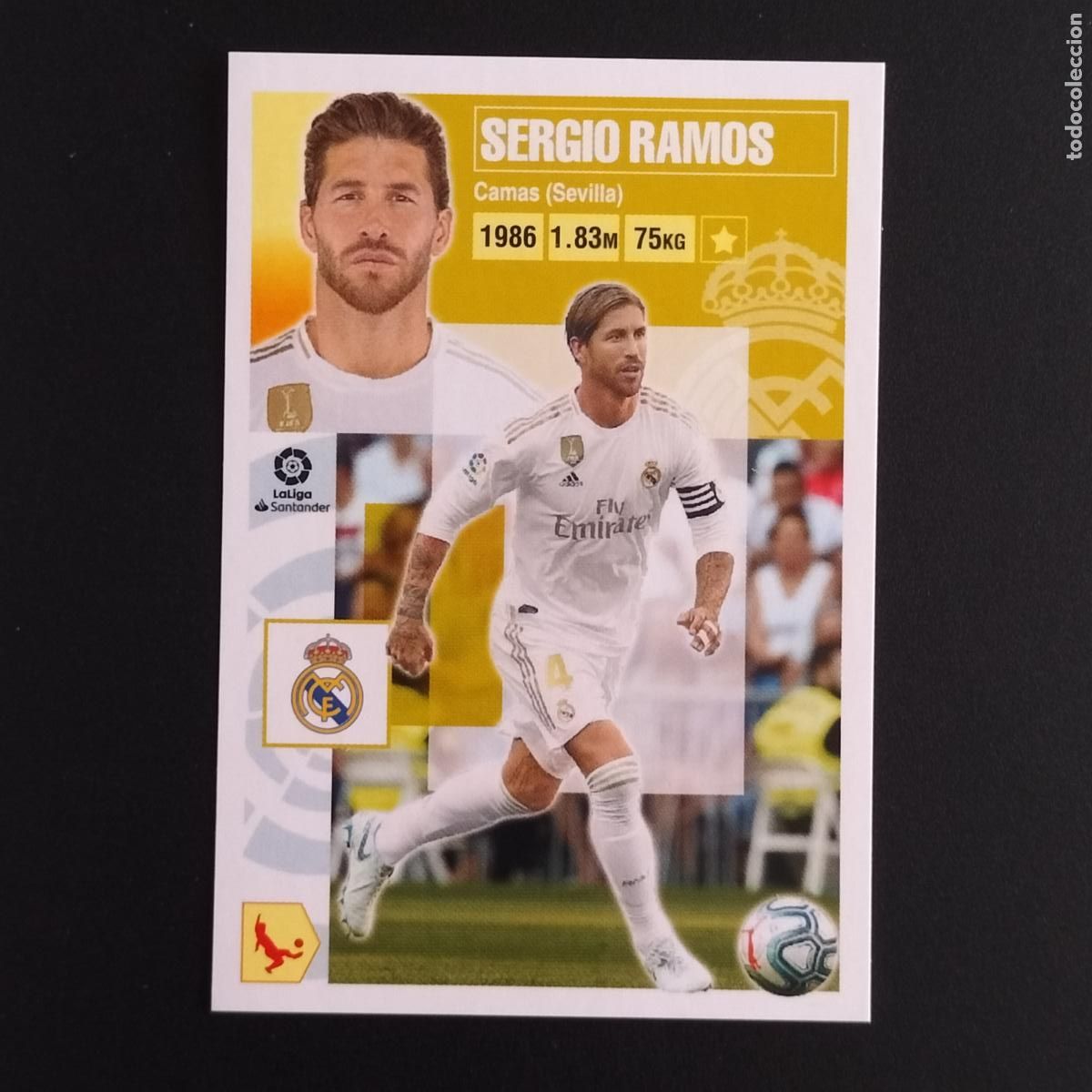 Cromos de F&uacute;tbol: N&ordm; 7 SERGIO RAMOS REAL MADRID CROMOS LALIGA SANTANDER ESTE 2020 2021 20 21 LIGA PANINI