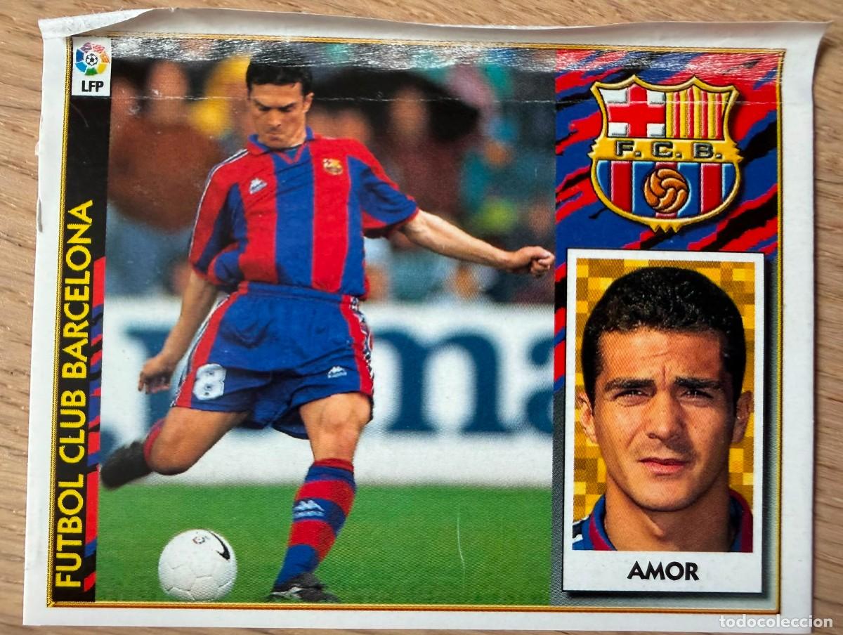 Cromos de F&uacute;tbol: AMOR BARCELONA 97 98 1997 1998 LIGA EDICIONES ESTE VENTANILLA STICKER
