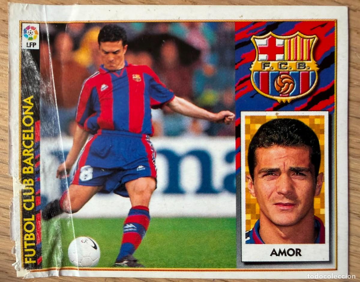 Cromos de F&uacute;tbol: AMOR BARCELONA 97 98 1997 1998 LIGA EDICIONES ESTE VENTANILLA STICKER
