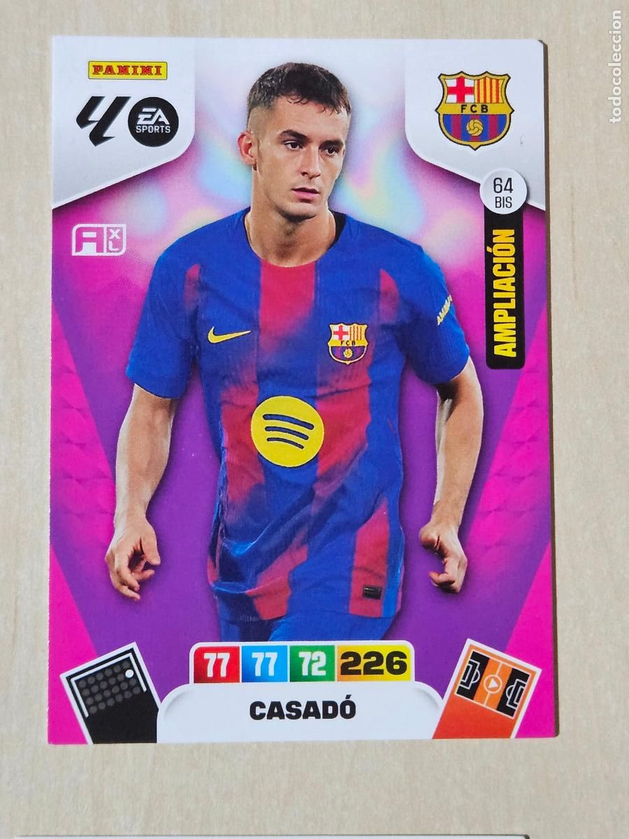Cromos de F&uacute;tbol: FICHA N&ordm; BIS 64 CASADO - ADRENALYN 25 26 - PANINI 2025 - 26 - CROMO - AMPLIACION