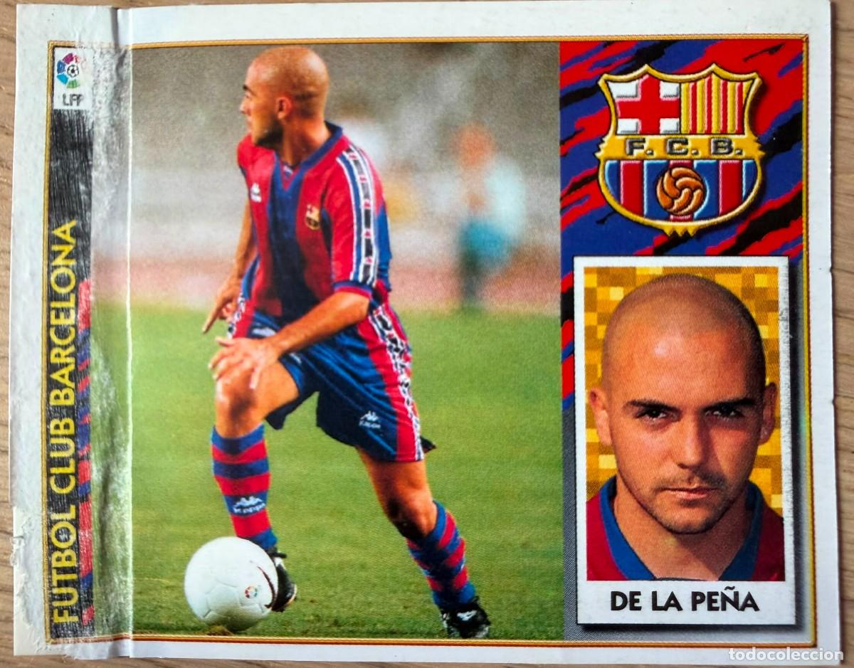 Cromos de F&uacute;tbol: DE LA PE&Ntilde;A BARCELONA 97 98 1997 1998 LIGA EDICIONES ESTE VENTANILLA STICKER